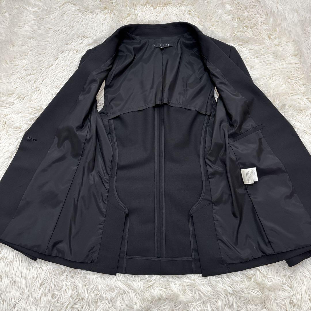 【極美品】セオリー　セットアップ　スーツ　TAILOR　ブラック　Sサイズ