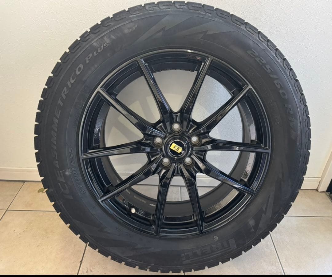 【美品/SUBARU】XV / フォレスター黒ホイール冬タイヤセット4本