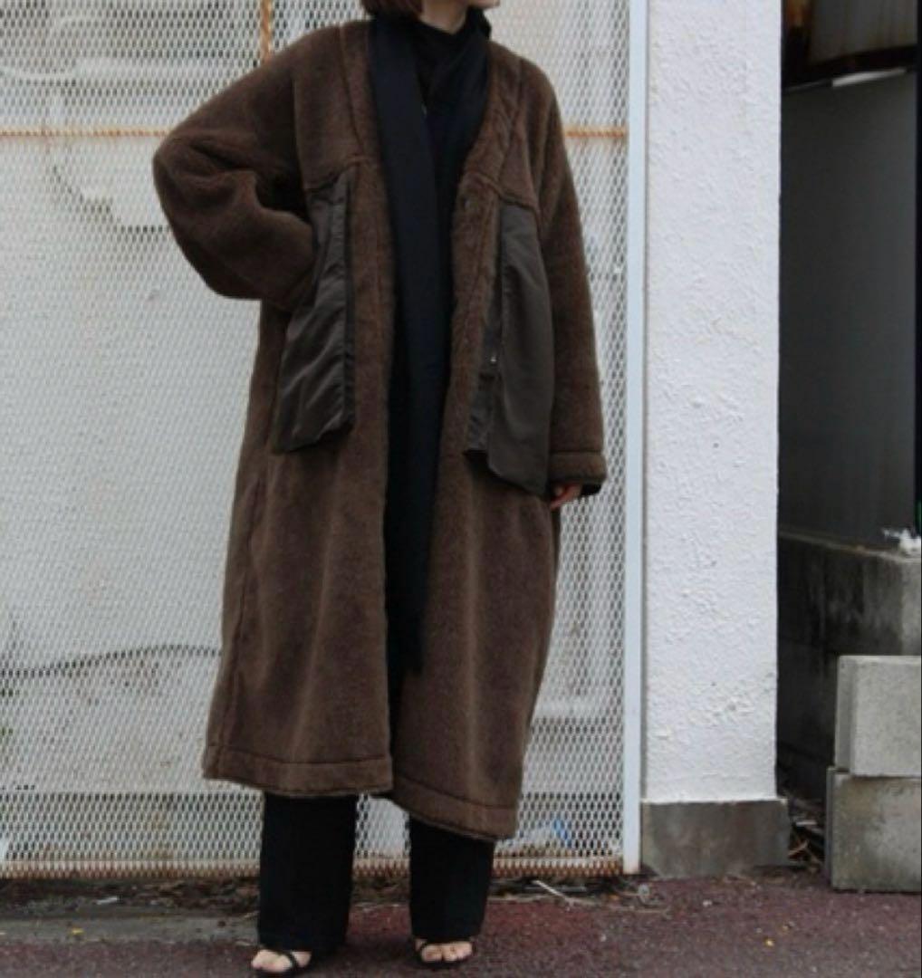 完売品★jun mikami ジュンミカミアルパカライナーコート　ボアコート