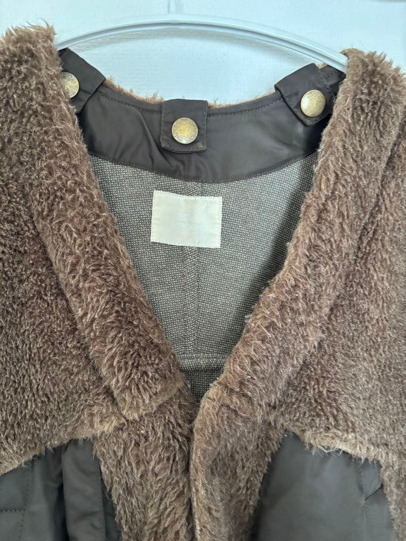 完売品★jun mikami ジュンミカミアルパカライナーコート　ボアコート