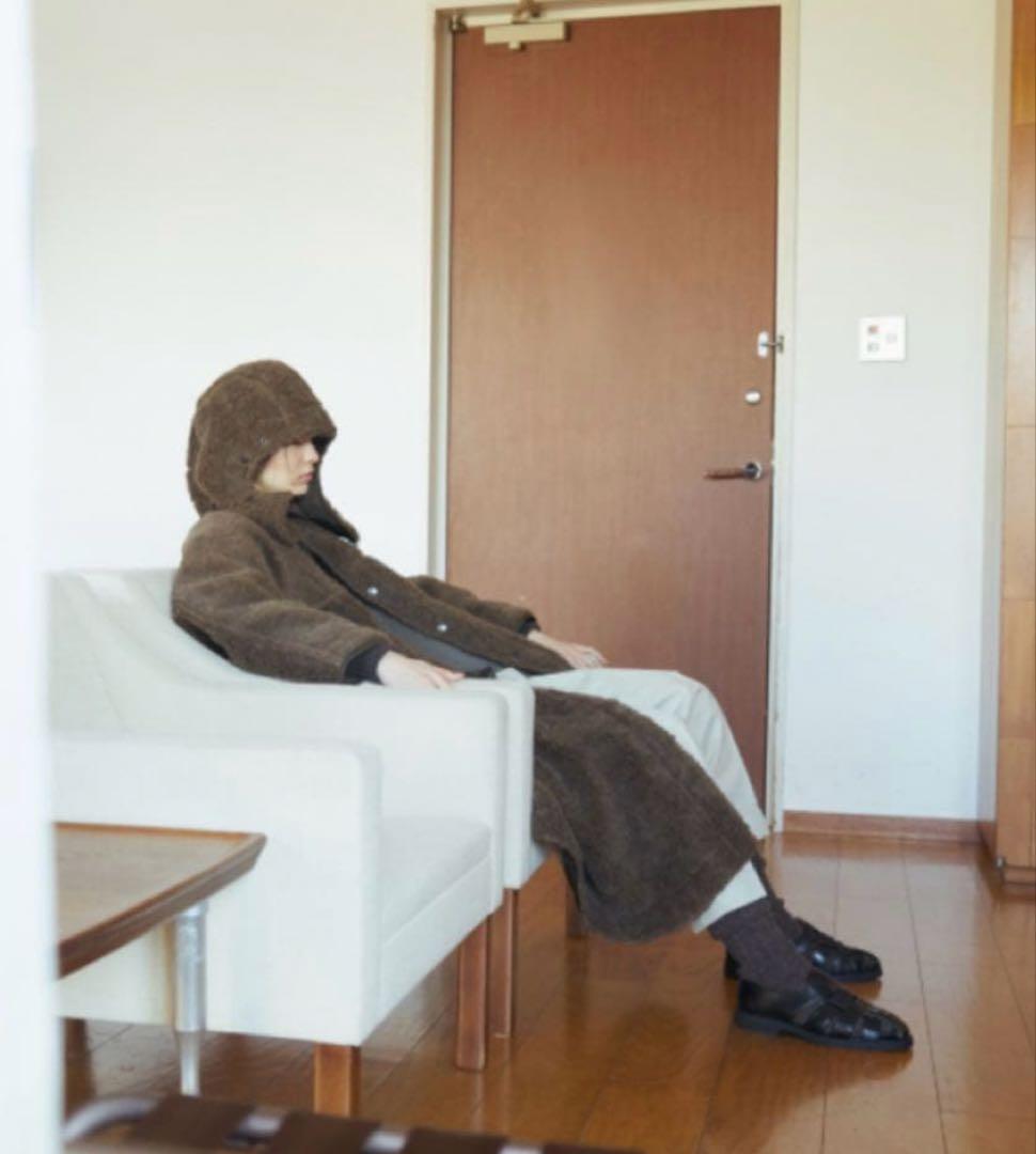 完売品★jun mikami ジュンミカミアルパカライナーコート　ボアコート