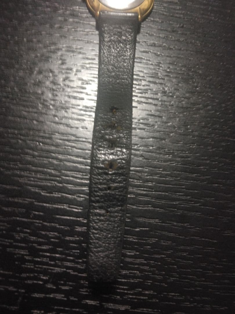 稼動中　オメガ デビル メンズ 手巻き時計 ゴールド文字盤 純正尾錠