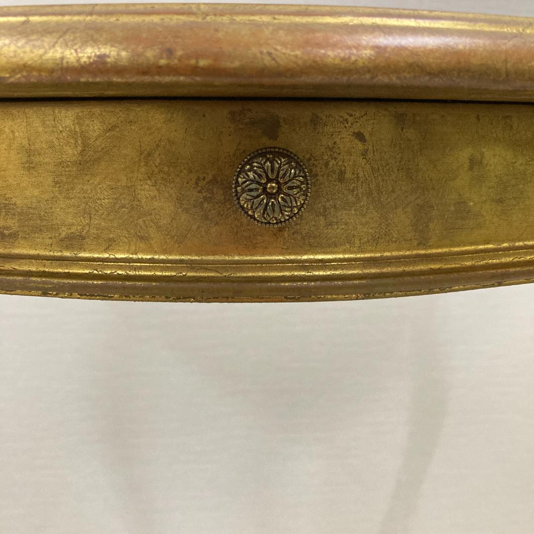 イタリア　コンソール　デスク　ゴールド　彫刻　引き出し付 サイドテーブル