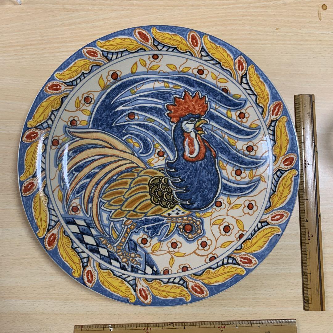 ニワトリ　　皿　　西洋　ビンテージ　骨董品　アンティーク　インテリア