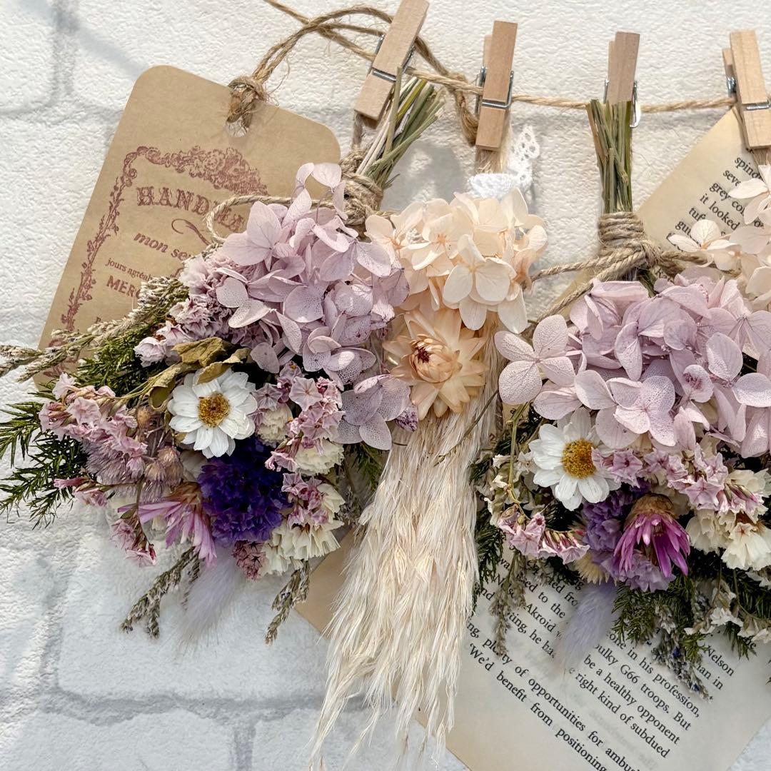 【ちぃ☆❁¨̮】ドライフラワーガーランド❁6点おまとめ❁⃘*.゜