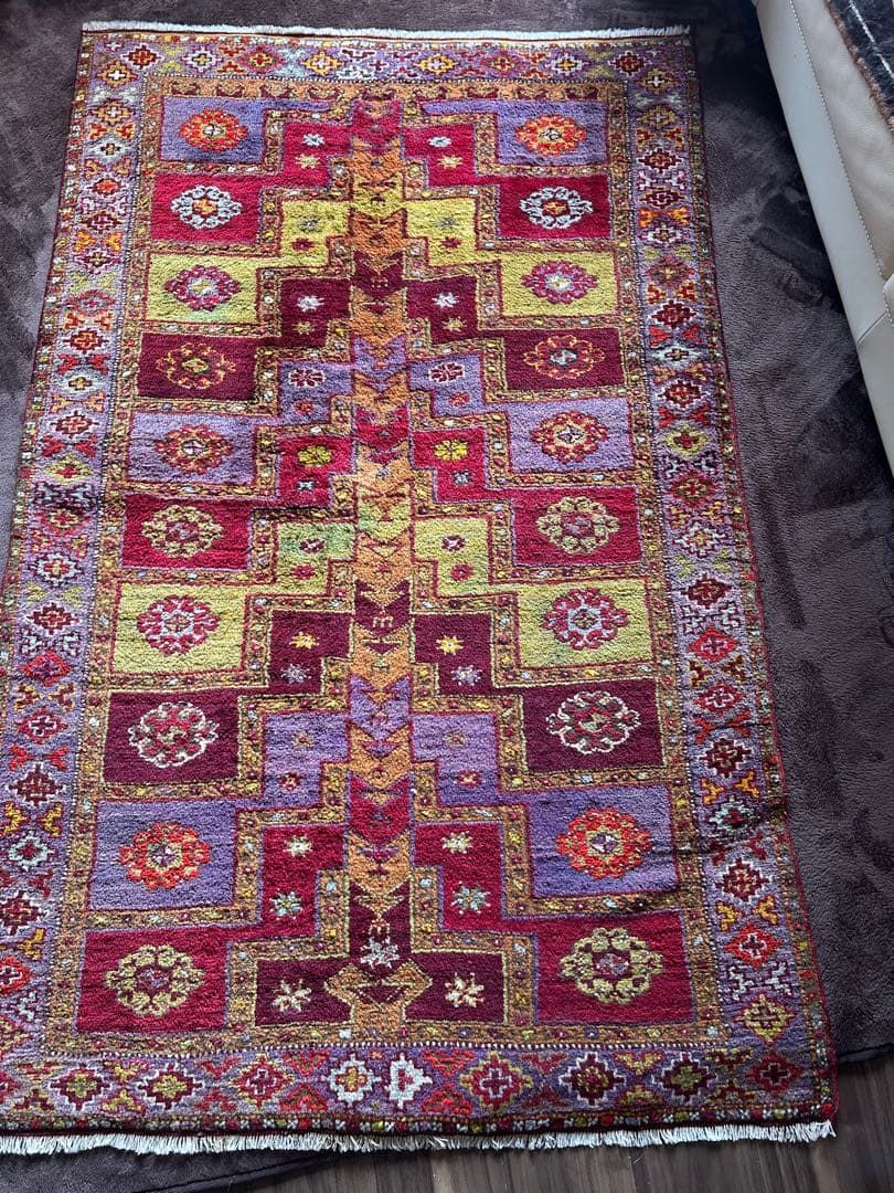 [期間限定価格]希少トルコアンティーク絨毯コンヤ地方アンティーク絨毯一点もの