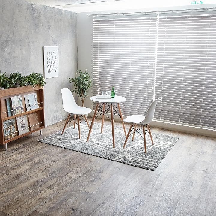 2人用ダイニング3点セット イームズリプロダクト ホワイト