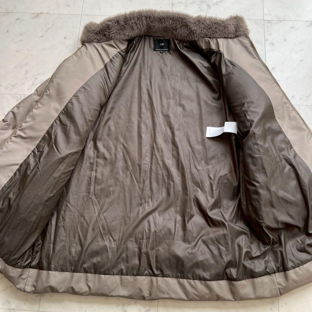 タグ付 23区 24AW ECOPEL エコファーコンビ ダウンコート 40
