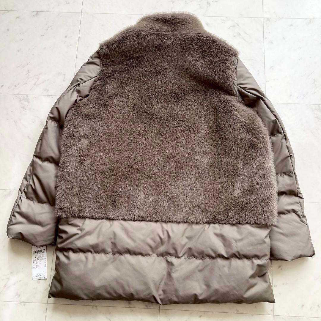 タグ付 23区 24AW ECOPEL エコファーコンビ ダウンコート 40