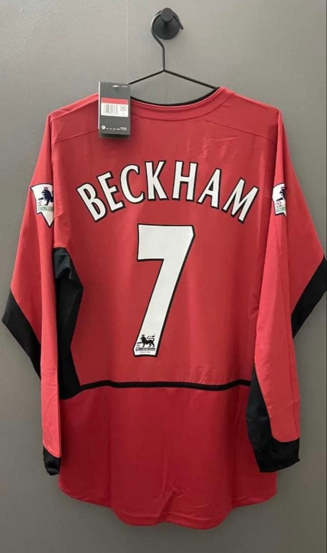 02-04マンチェスターユナイテッド #7 ベッカム BECKHAM長袖