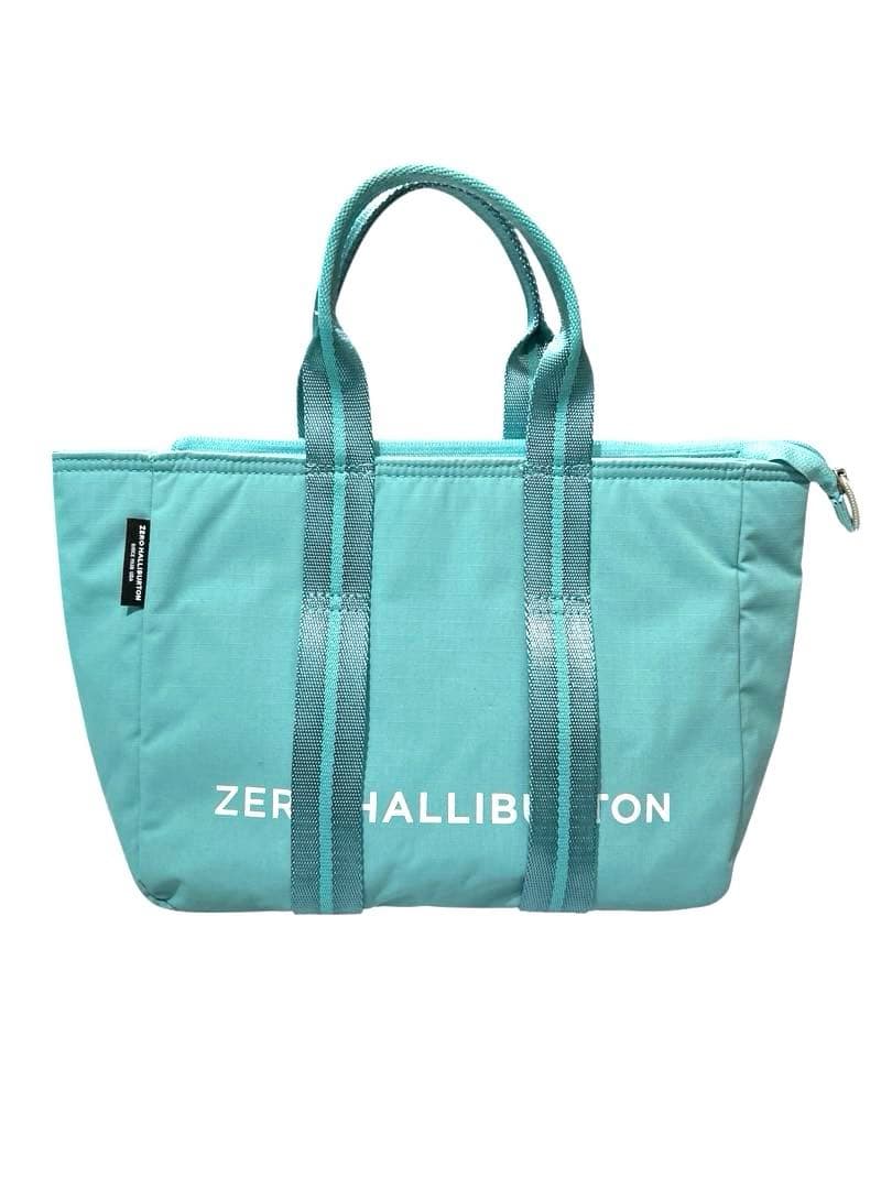 美品！使用回数少 ゼロハリバートン ターコイズ ラウンドトートバッグ