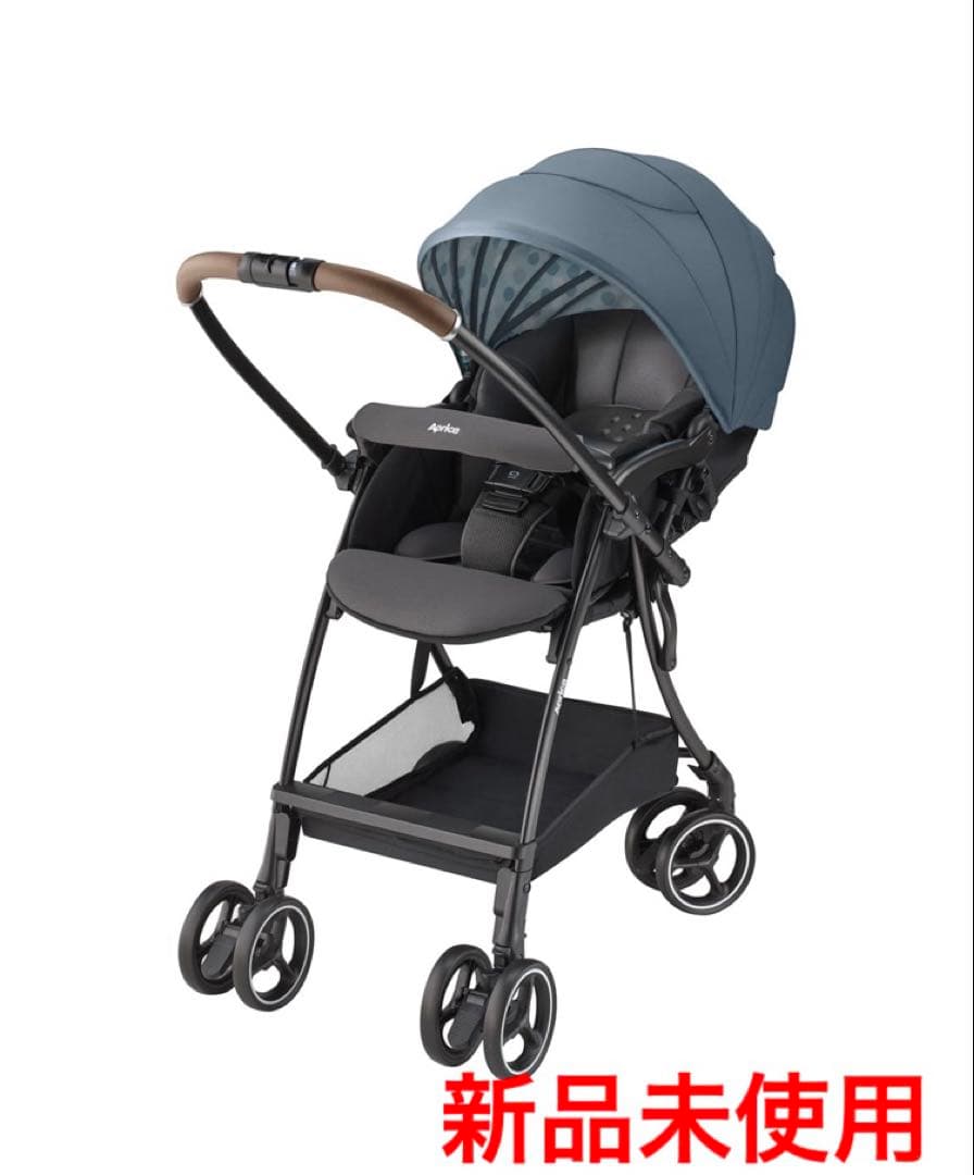 新品未使用 ラクーナエアー プラス [ブルー] Aprica アップリカ レザー