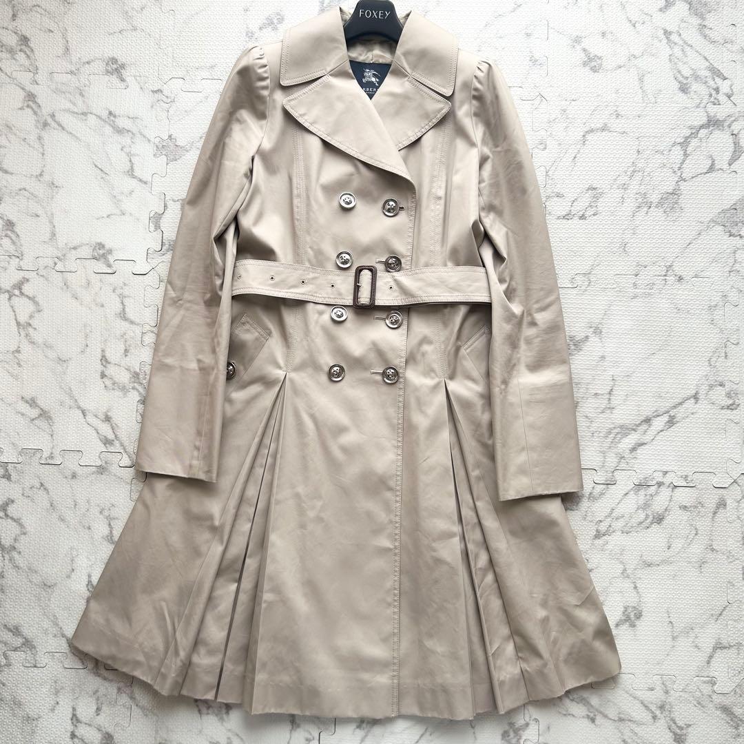 美品♡ バーバリー ロンドン トレンチコート メタルボタン プリーツ ホースロゴ