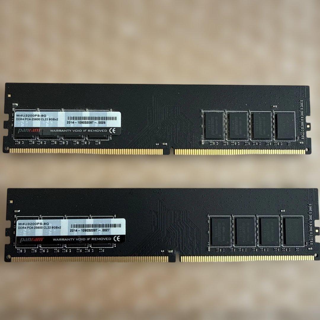 Panram デスクトップPC用メモリ DDR4-3200 8GB×2計16GB