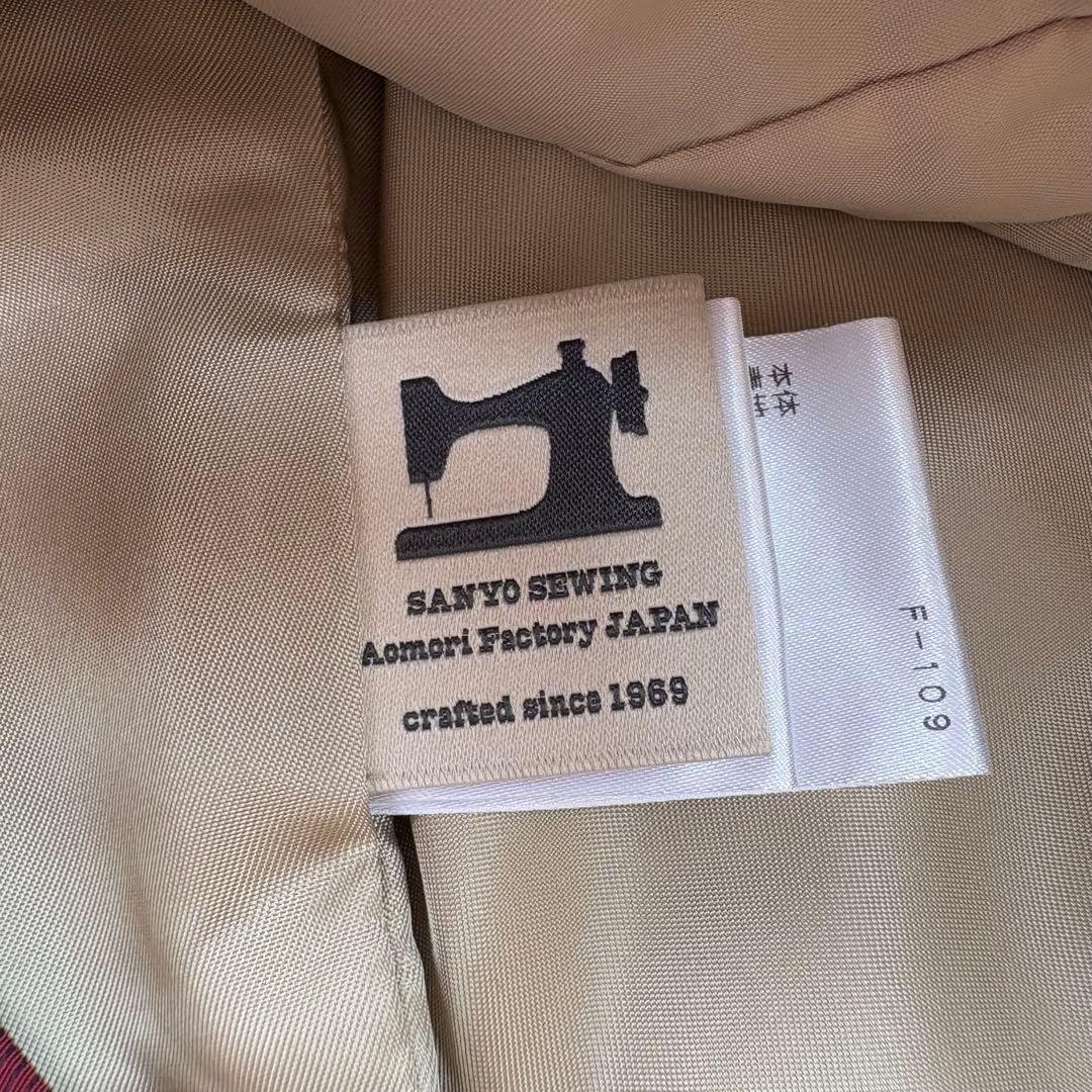 SANYO 100年コート ベージュ 青森ファクトリー製 ライナー付 三陽商会