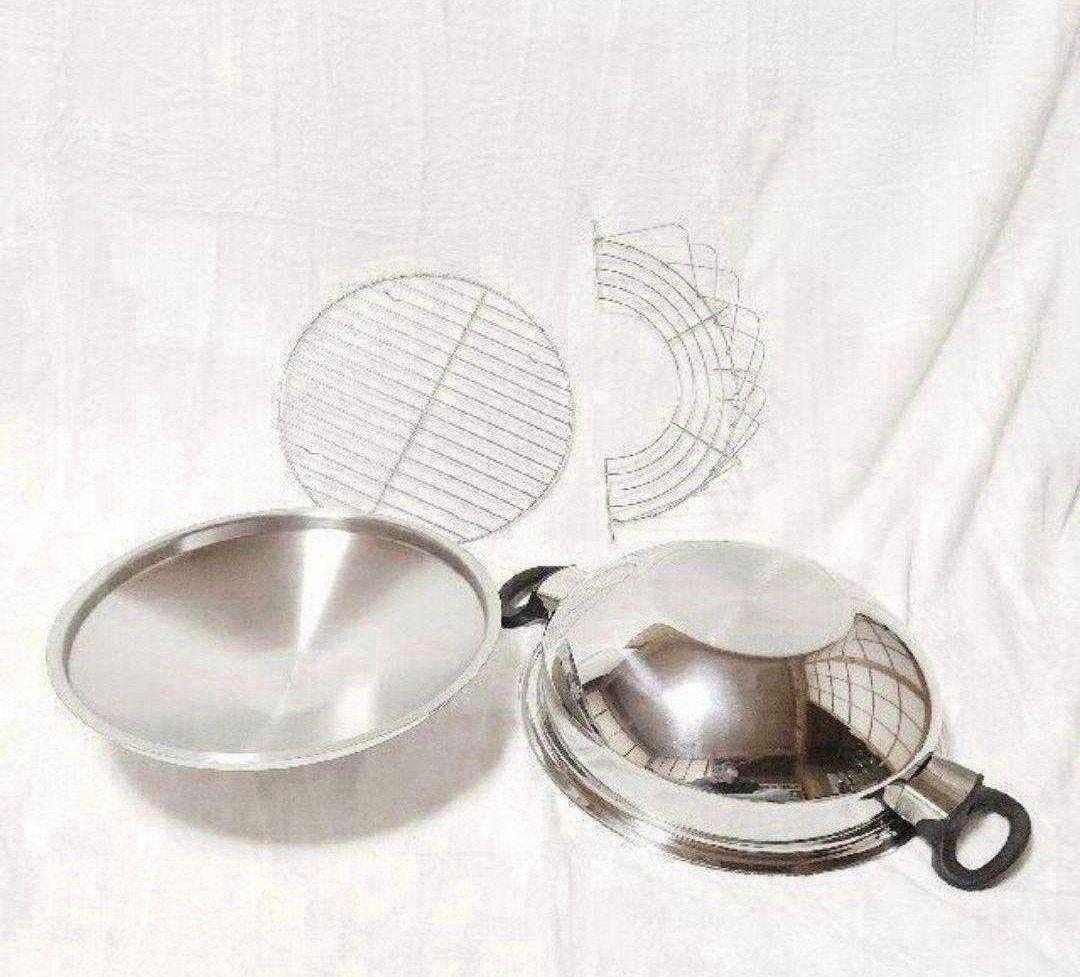 2024年製 超美品 1~2回使用のみ アムウェイ ウォック 鍋網付き