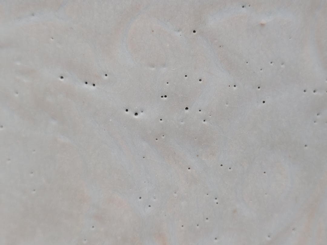 青釉 陽刻花紋 置物 時代唐物 高さ約21.7cm