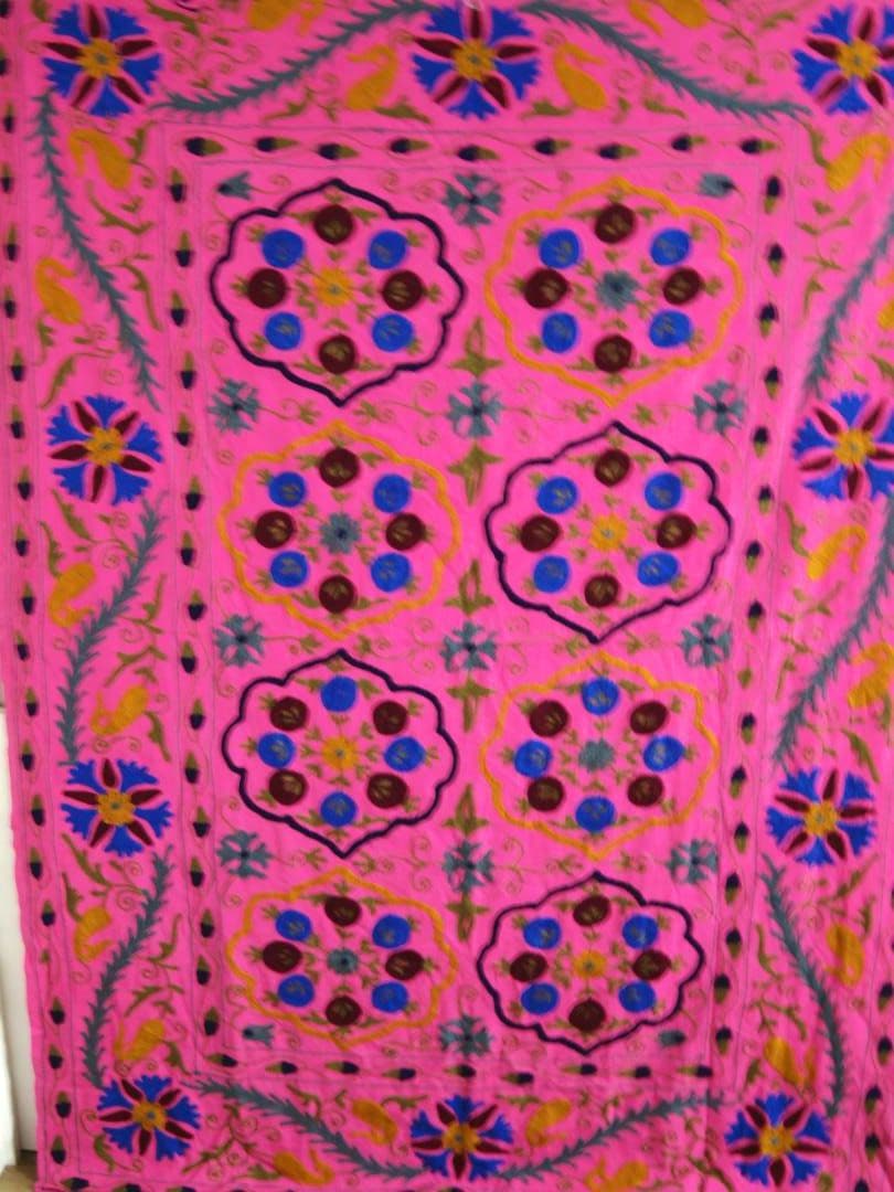 #87 スザニ刺繍 / インド / ラリーキルト / カンタキルト / 薄手