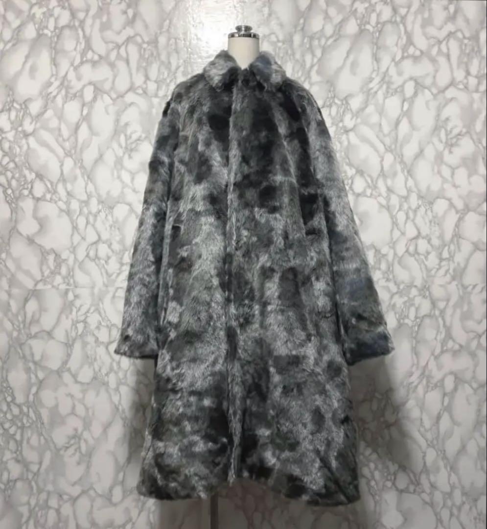 新品タグ付き　BALENCIAGA コレクションライン　ファーロングコート　正規