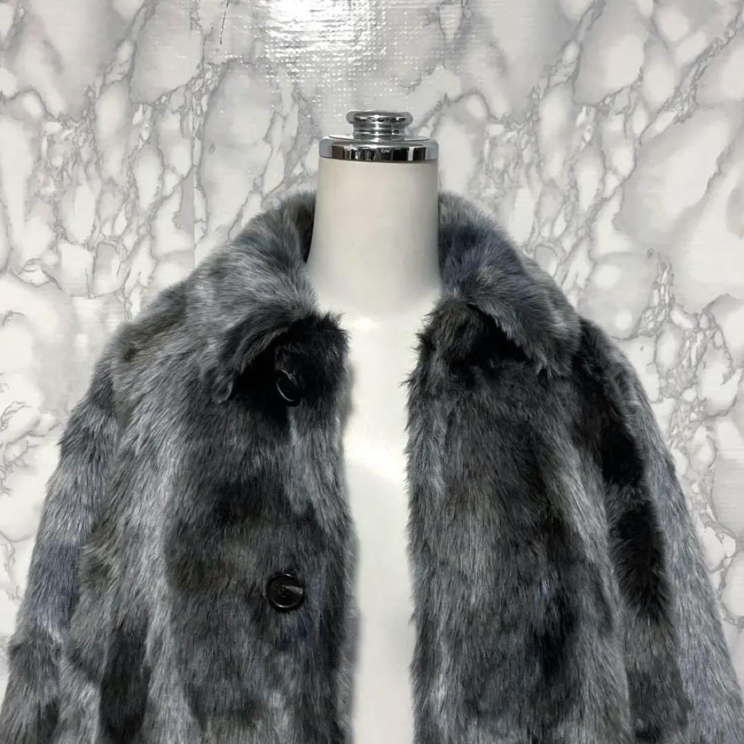 新品タグ付き　BALENCIAGA コレクションライン　ファーロングコート　正規