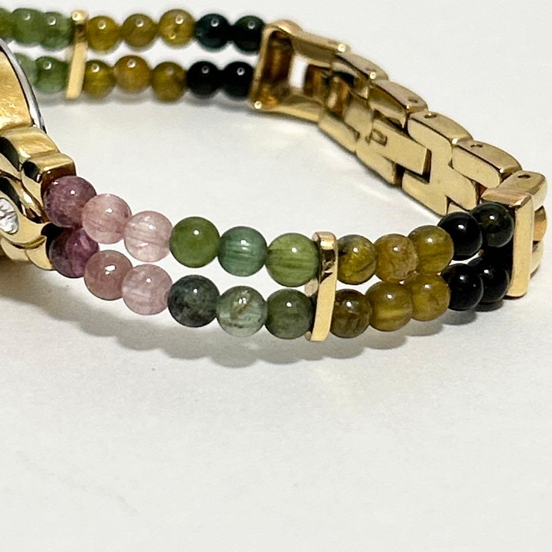 稼働/新品電池 ジュエリーコレクション ピンクシェル ブレスウォッチ