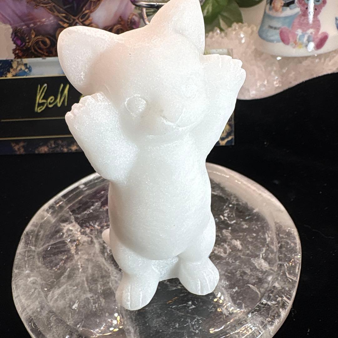 アラバスター立ち猫ちゃんNo.2417