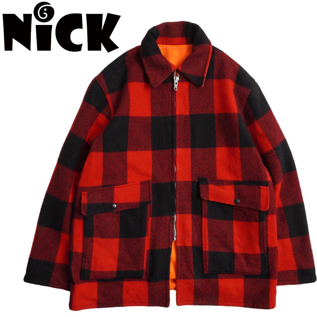 80s Woolrich USA製 バッファローチェック 中綿ウールジャケット