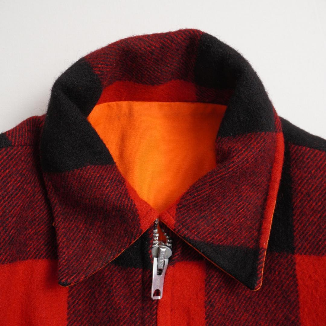 80s Woolrich USA製 バッファローチェック 中綿ウールジャケット