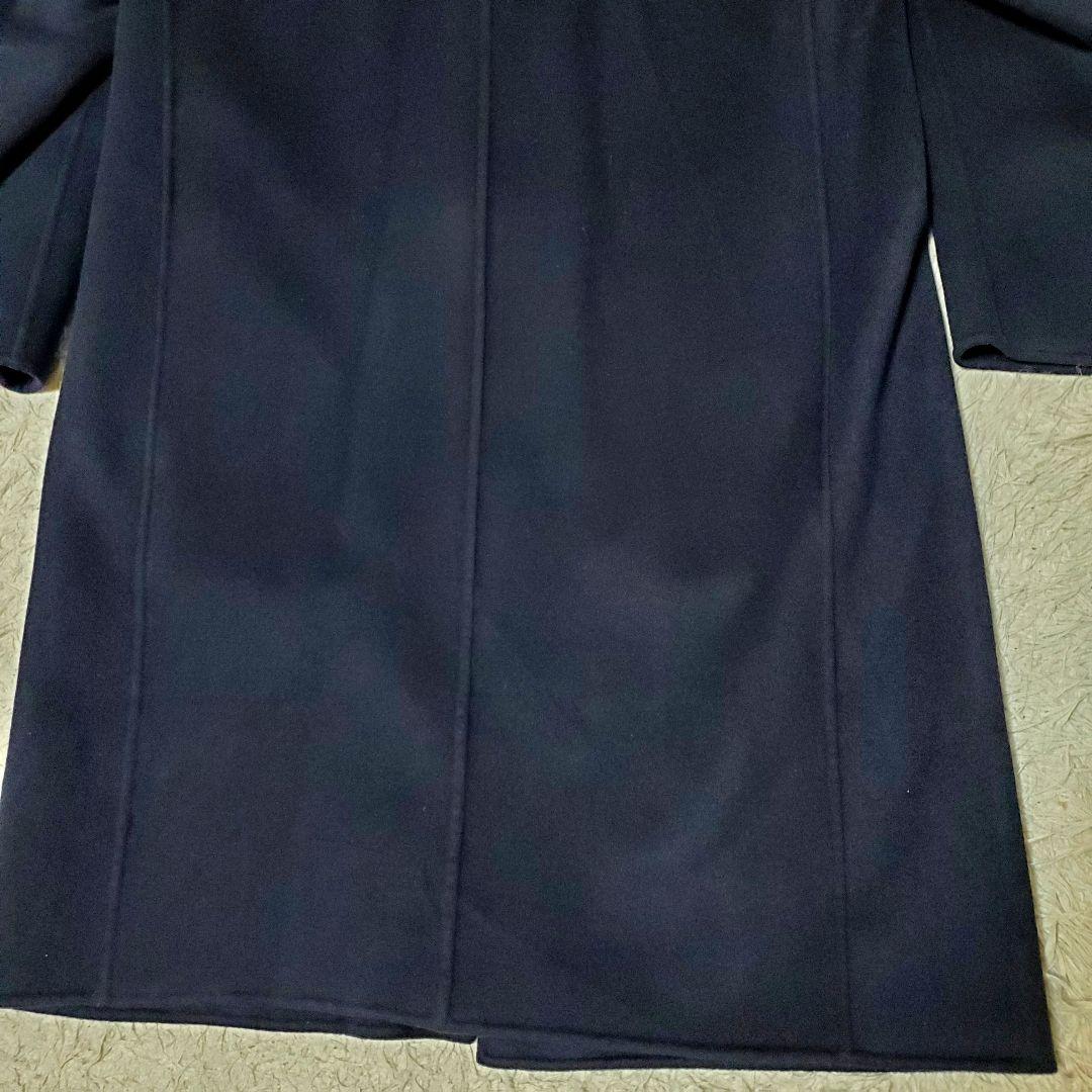 美品 UNIQLO +J カシミヤ混 Lサイズ ロングコート ネイビー