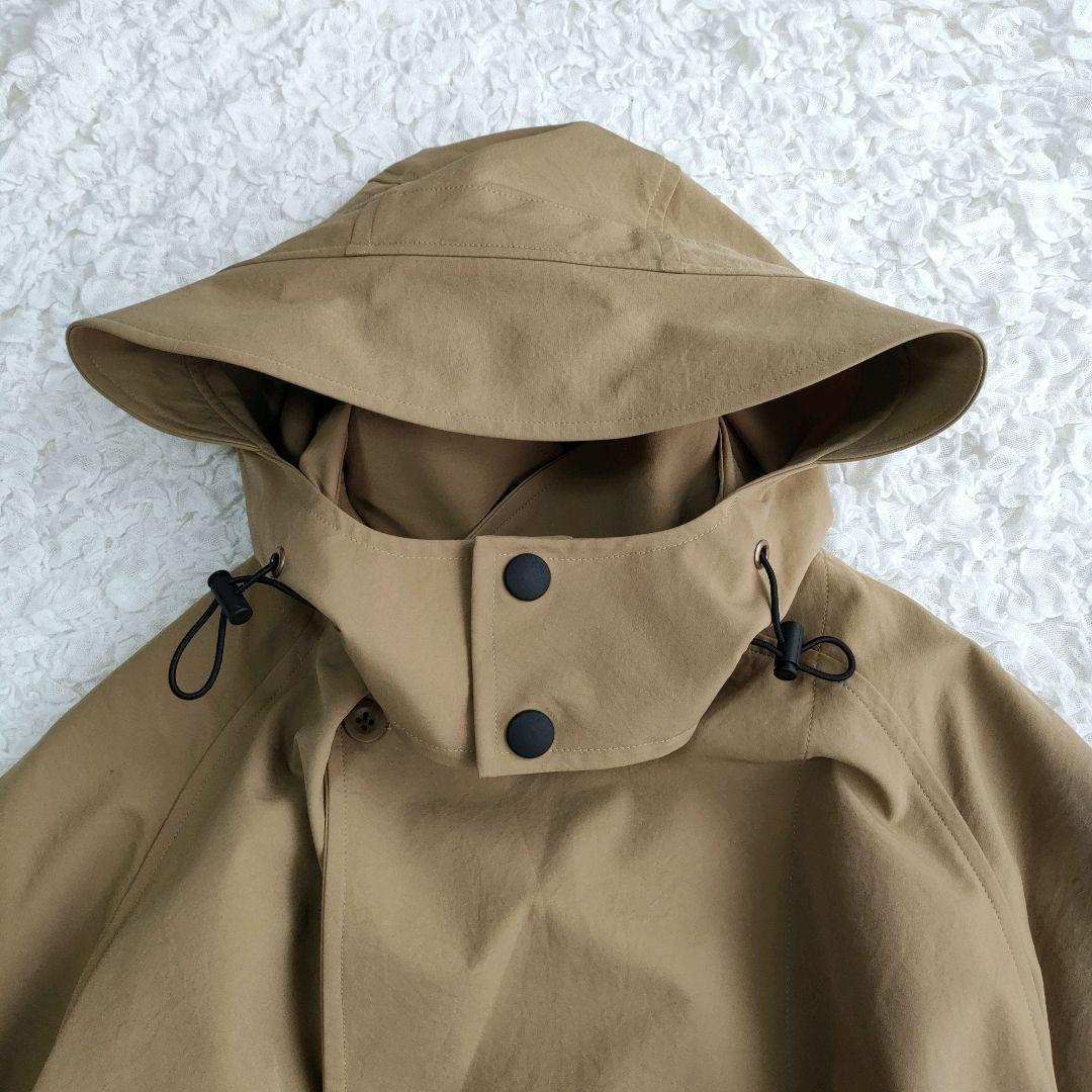 美品✨レリル lelill オールウェザーフードトレンチコート ベージュ 洗える