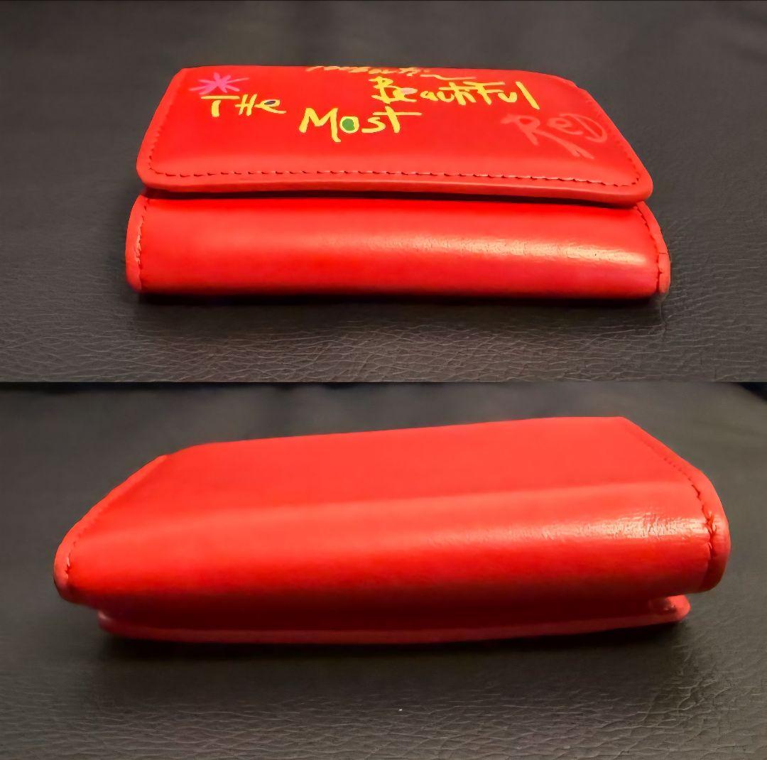 Christian Louboutin クリスチャンルブタン三つ折り財布 レッド