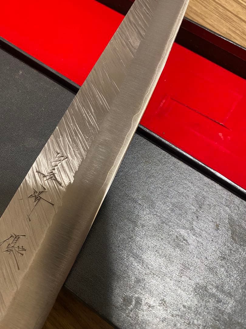 黒崎 優 牛刀包丁 300mm 特注 風神 ターコイズ柄 SG2