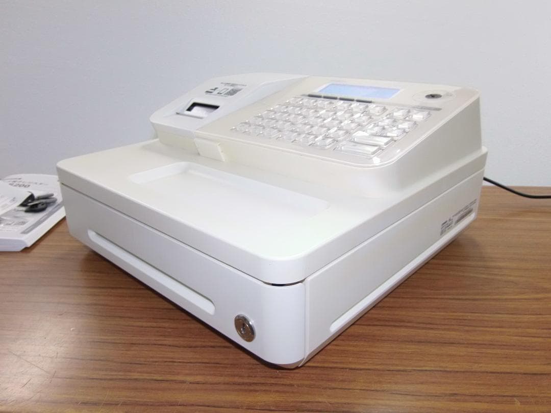 設定無料 CASIO SR-S200-WE レジスター　軽減税率対応250807