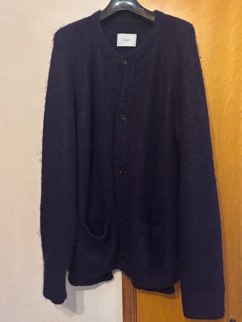 stein　KID MOHAIR CARDIGAN　Dark Purple