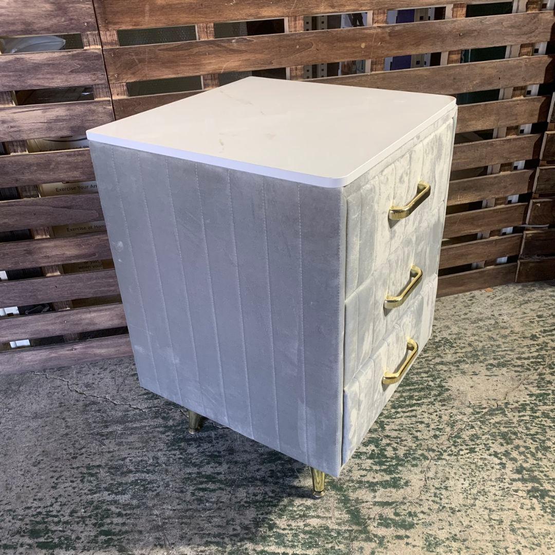 K828 大理石調 LEDミラー ドレッサー4点セット