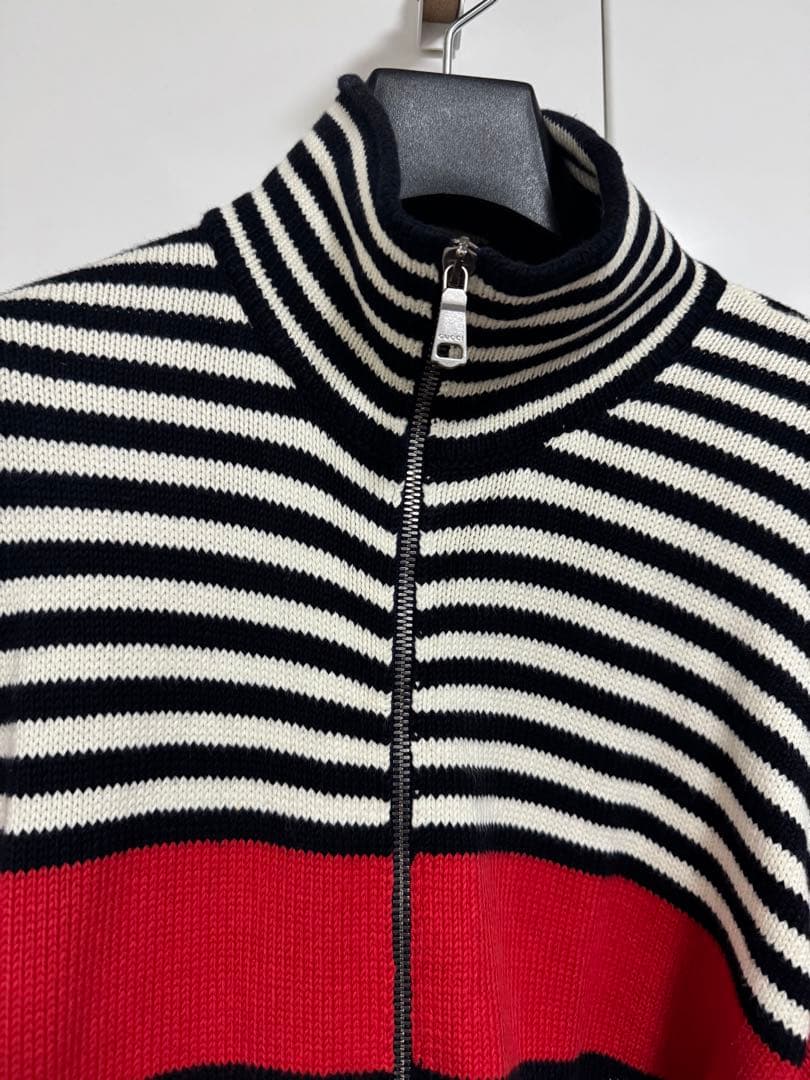 最安値　GUCCI ストライプ ジップアップカーディガン　Sサイズ