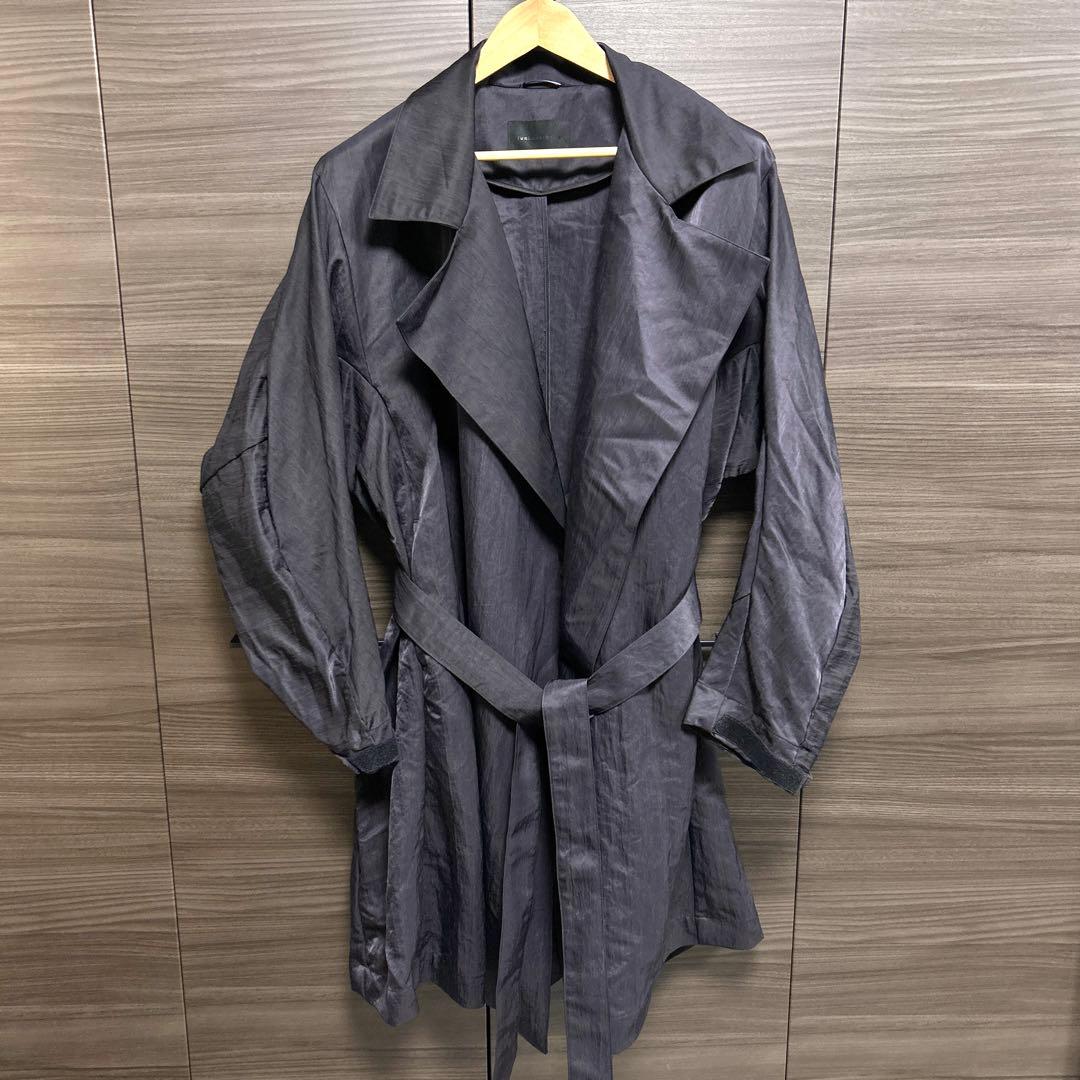 junhashimoto NYLON LONG COAT ネイビー サイズ5