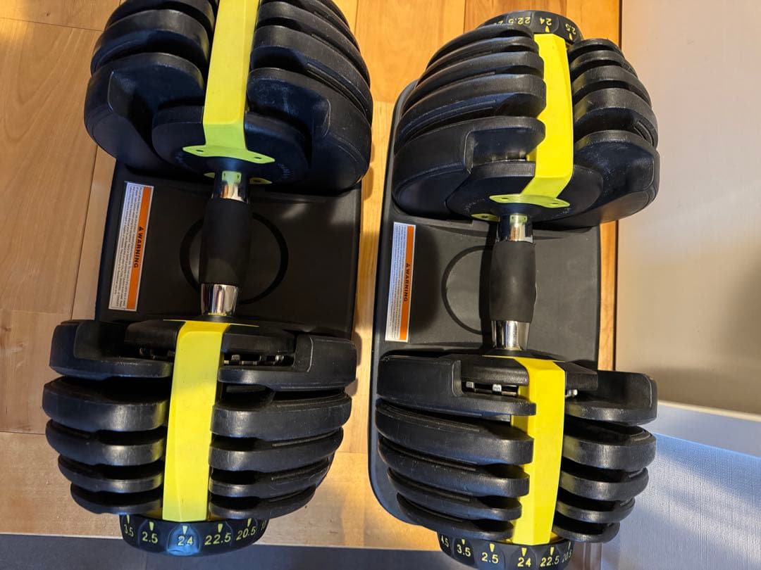 直接取引 状態良好 可変式アジャスタブルダンベル24kg 2個 埼玉県