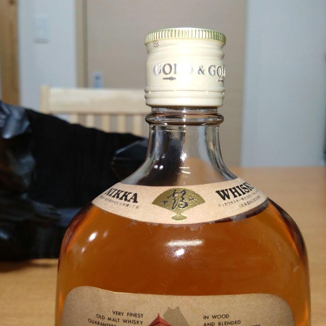 【昭和レトロ】◆ニッカウヰスキー◆G＆G 北海道限定ボトル◆木彫り熊◆380ml
