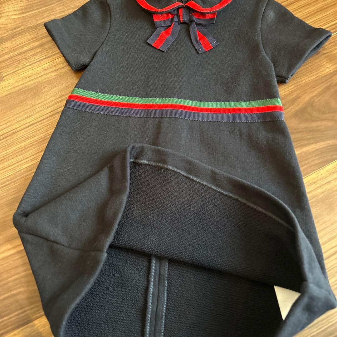 GUCCI ネイビー ワンピース 襟付き　24m