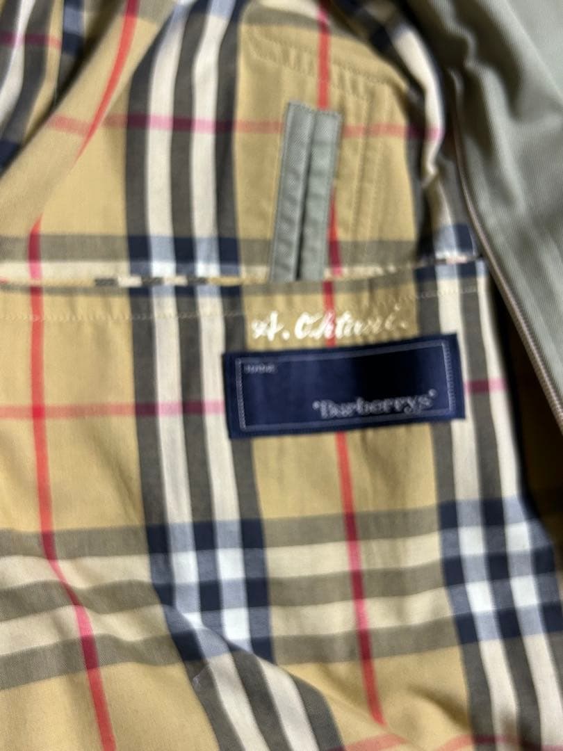 バーバリーズ ステンカラーコート 比翼 ライナー ノバチェック XＬ　ロング