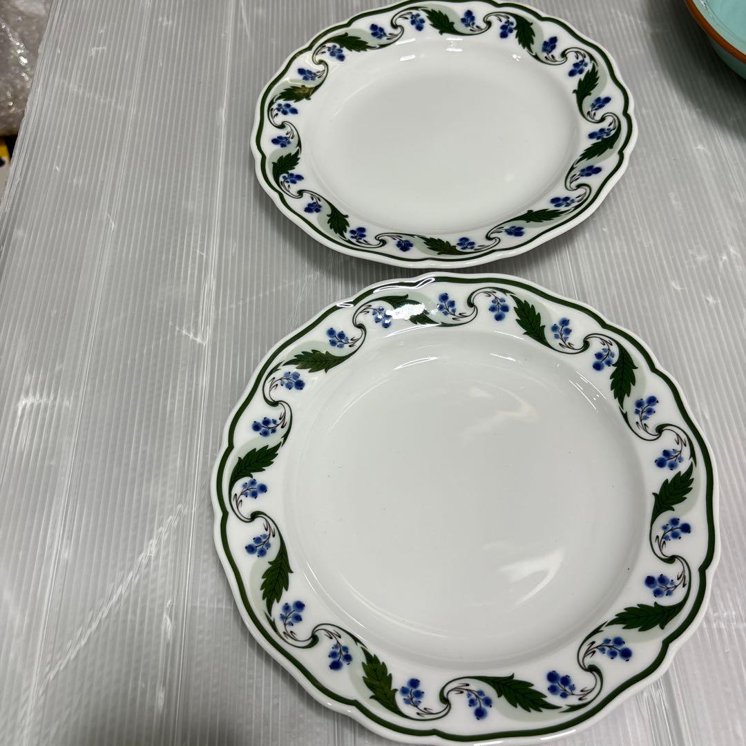 食器　マイセン　2皿セット　丸皿　ケーキ　サラダ　デザート皿　マホニア