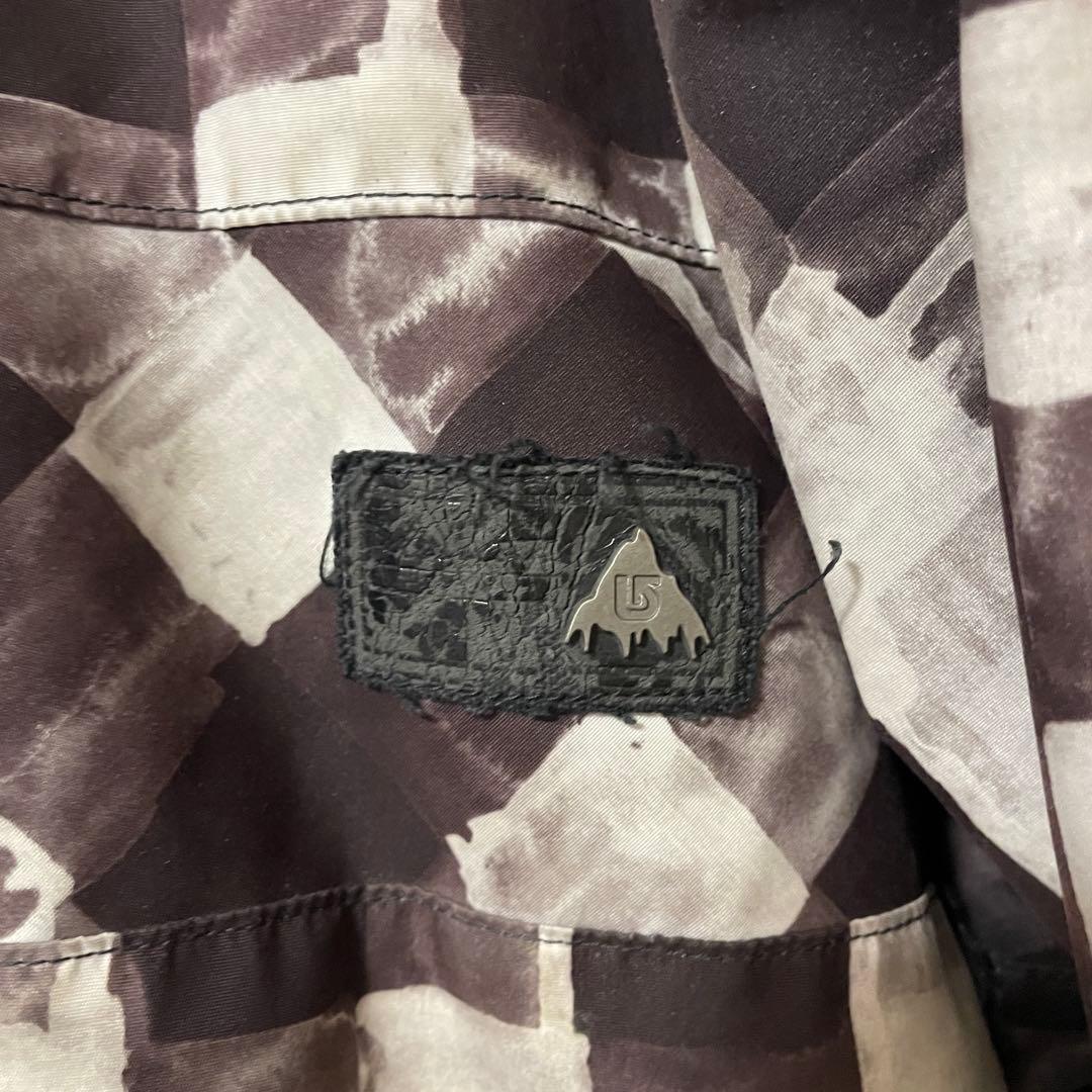 Burtonバートンスキーウェアスノーボードジャケットパーカーフード付チェック柄