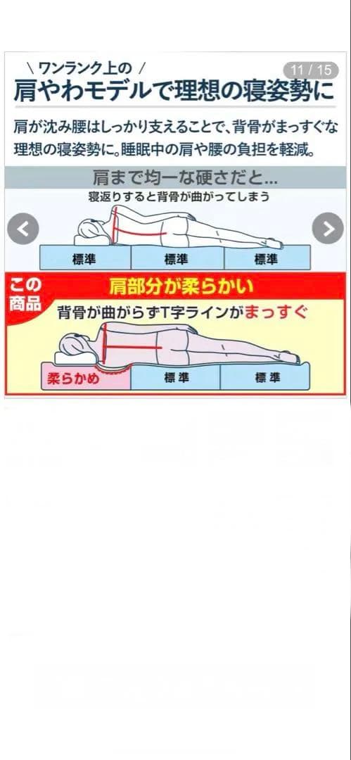 エアウィーヴ ベッドマットレス セミダブル S02系 肩やわモデル ジャパネット