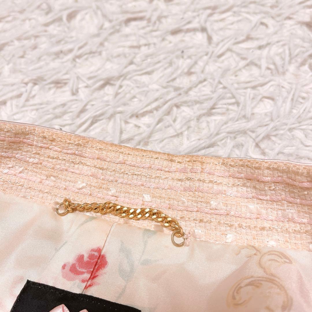 ジーザスディアマンテ レース リボン コート 春 プティ トリアノン ピンク