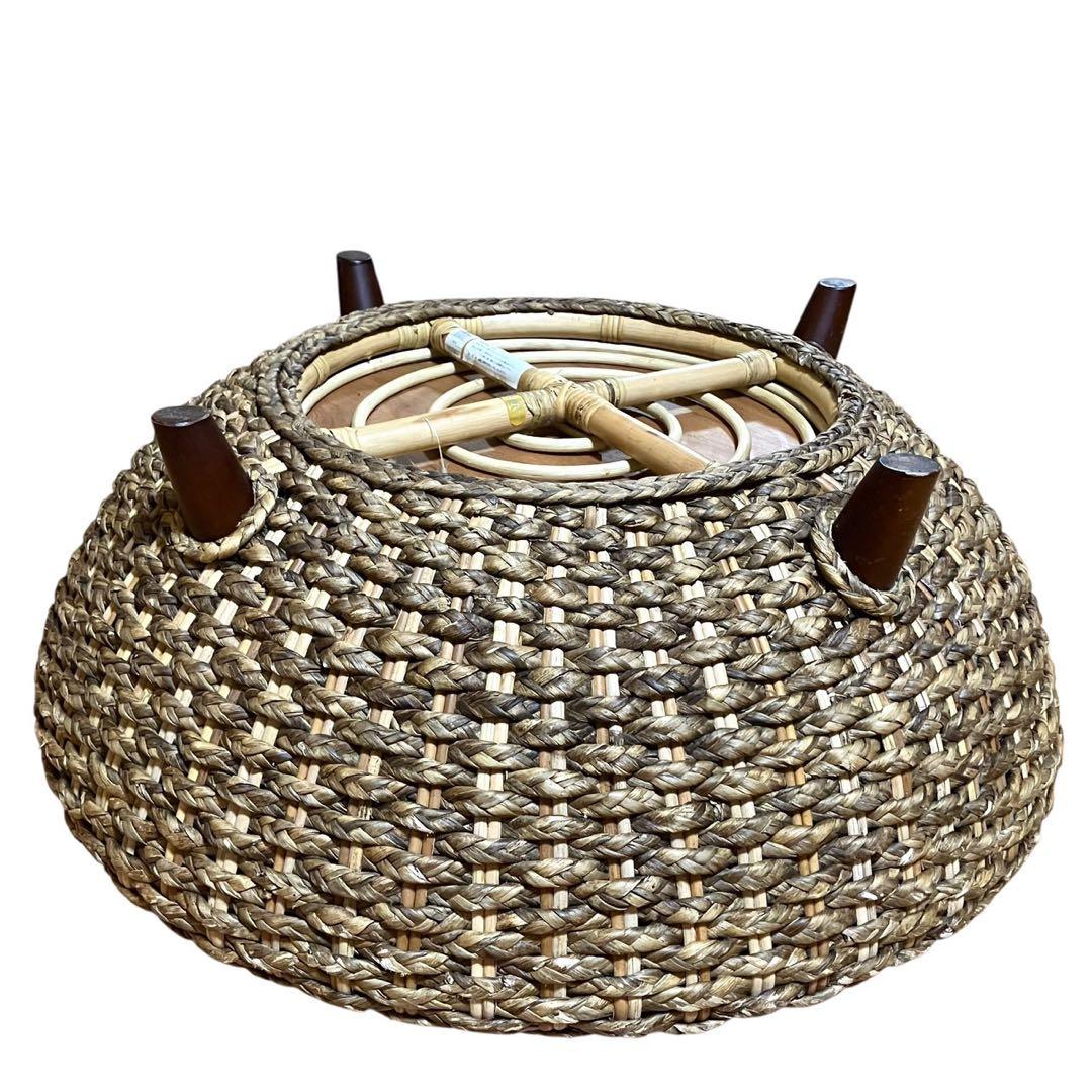 桜屋工業 マルコットテーブル ウォーターヒヤシンス 丸テーブル ガラステーブル