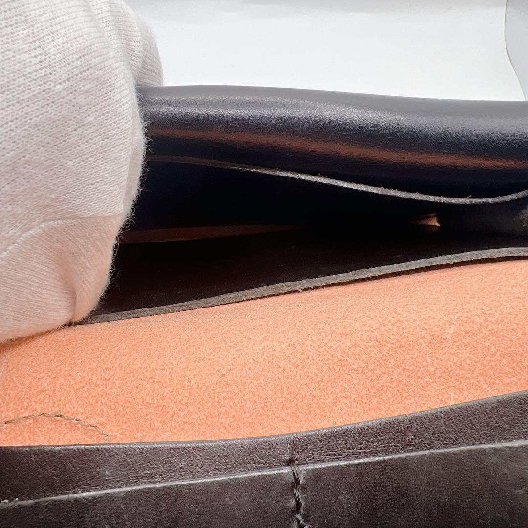 ALZUNI アルズニ 桜 カットワーク レザー ロングウォレット コンチョ