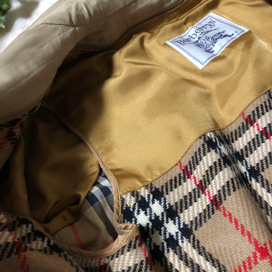 ★mame★美品　バーバリー　ステンカラーコート　ライナー付　ノバ