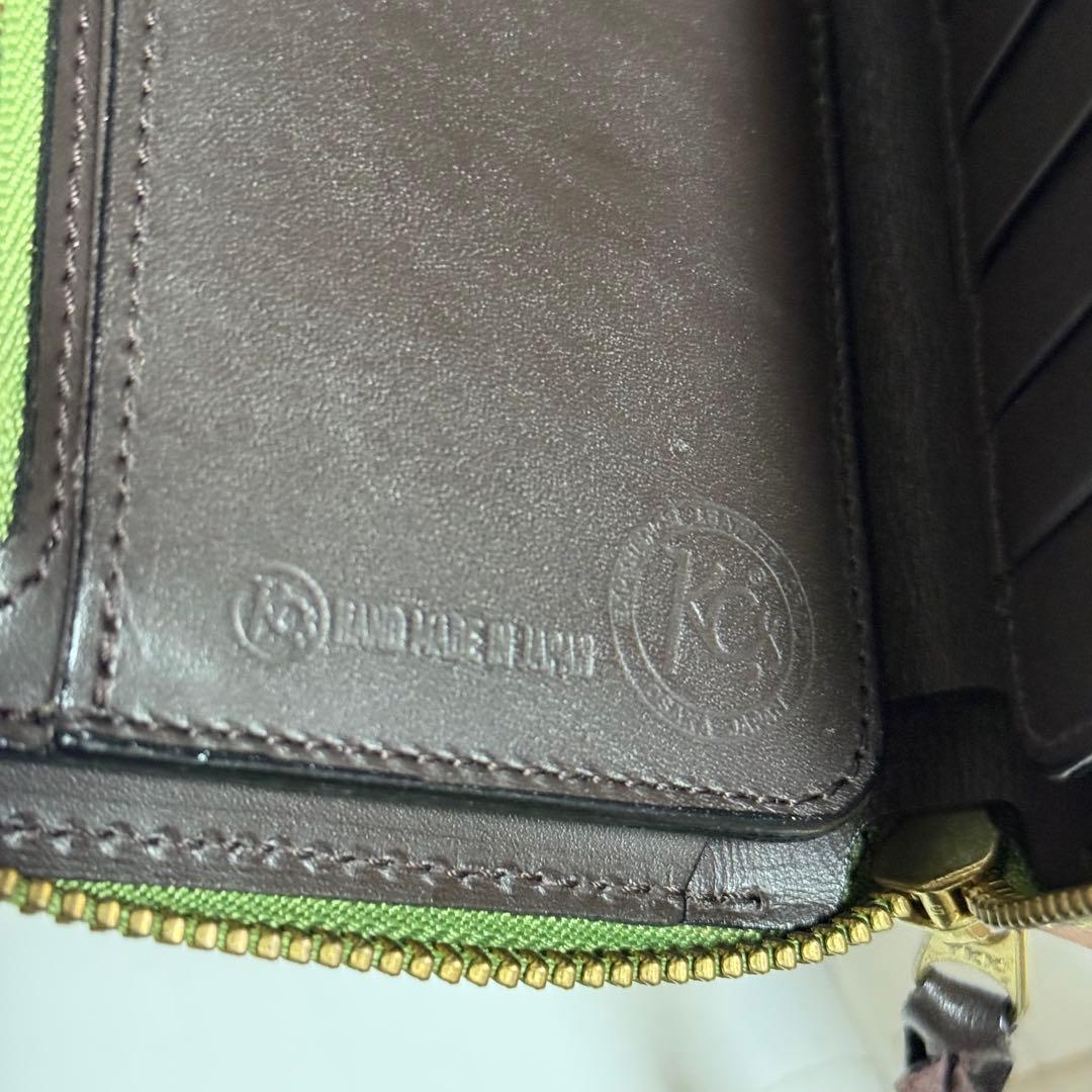 ⭐️極美品⭐️ケーシーズ　オーガナイザー　長財布　ラウンドジップ　カービング