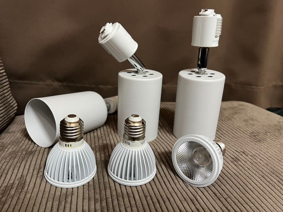 植物育成ライト LED 10W 3灯セット ソケット付 室内用